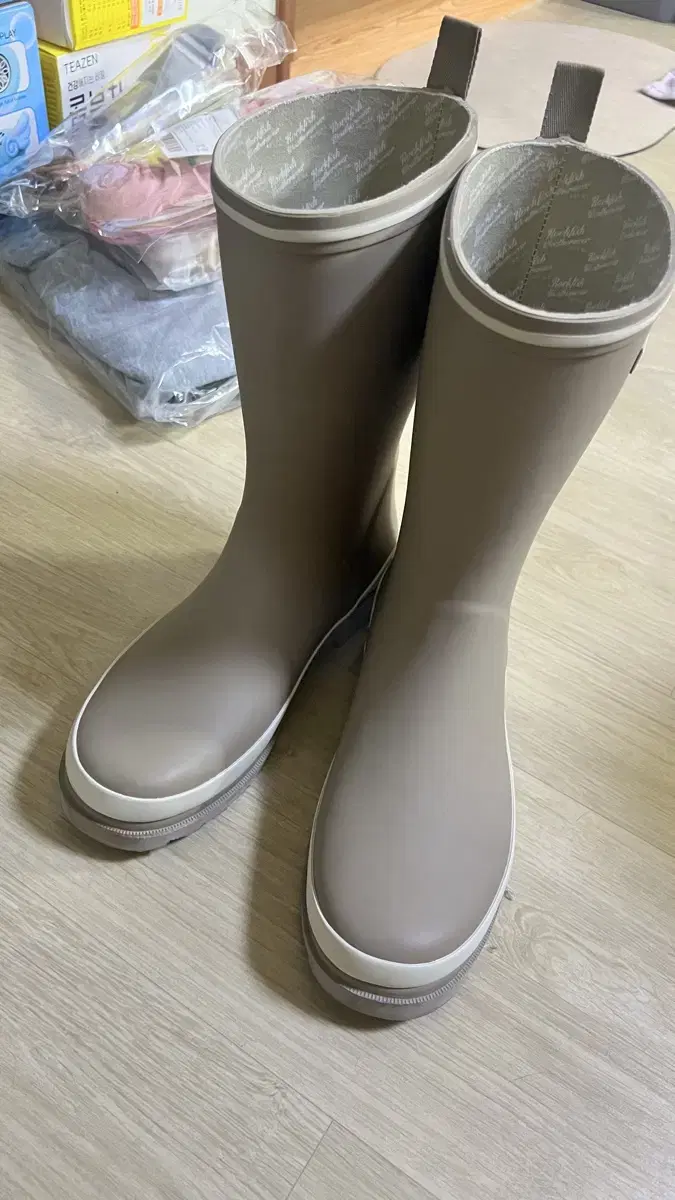 락피쉬웨더웨어 lowen rainboots middle cocoa uk5